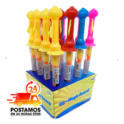 Bolha De Sabão Gigante Magic Bastão Kit Com 04 Unidades