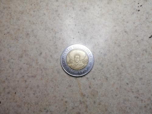 Moneda 5 Pesos Conmemorativa Con  Imagen De Emiliano Zapata