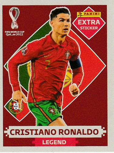 Extra Sticker Cristiano Ronaldo Panini Mundial Qatar 2022