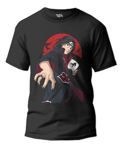 Polera Itachi Uchiha - Moda Hombre Juvenil - Estampada Anime