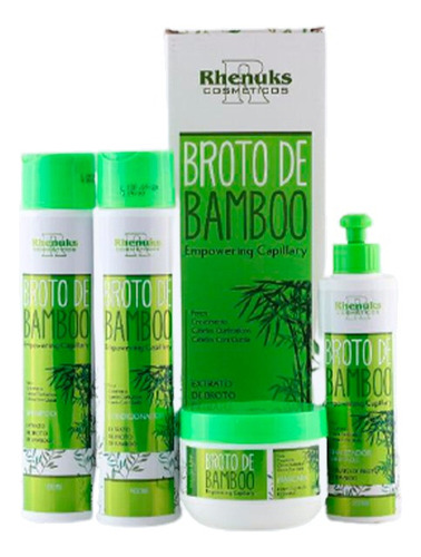 Kit Capilar Broto De Bamboo Hidratação Rhenuks 1500 Ml