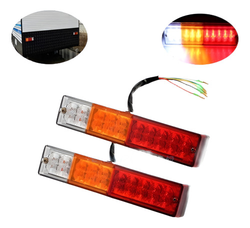 2pcs 20led Coche Cola Inversa Camioneta Van Remolque Parada 