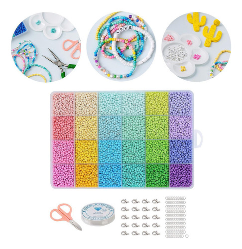 Cuentas De Vidrio For Manualidades Con Caja De Estilo B