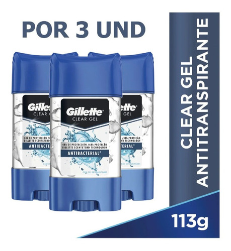 Gillette Gel 113 Gr X 3 Unidades - g a $68