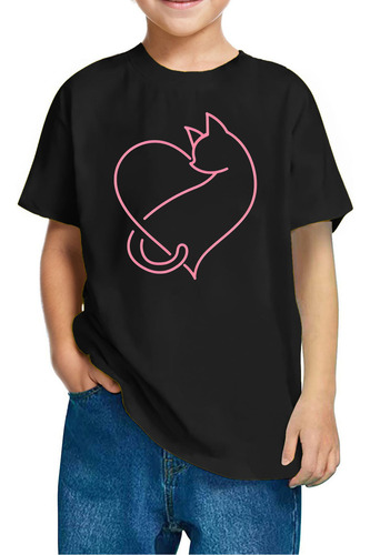 Camiseta Estampada Para El Día De San Valentín Para Niños Y