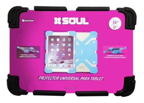 Imagen 2 de 9 de Funda Silicona Tablet 10 A 12 Pulgadas Bumper Antigolpes