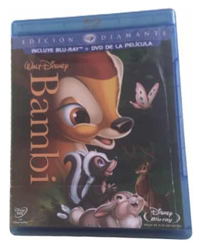Bambi. Blu-ray Y Dvd Usado