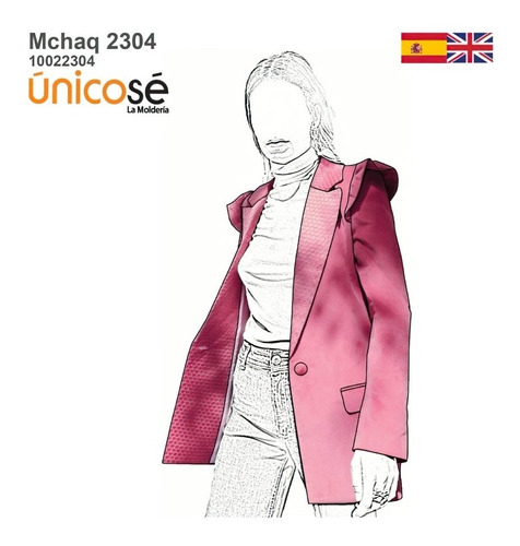 ( Moldes De Ropa)  Campera Blazer Mujer 2304