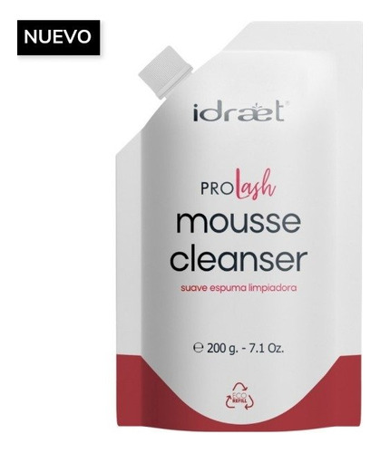 Mousse Cleanser Refill Pro Lash Espuma Limpieza 200gr Idraet