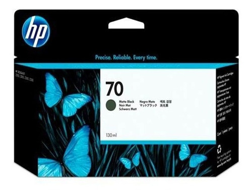 Tinta Para Plotter Hp 70 Color Negro Mate Original