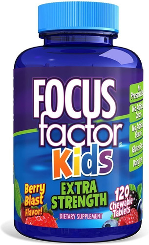 Focus Factor Kids Extra Fuerza Masticable Salud Cerebral 120