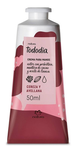 Crema Para Manos Cereza Y Avellana 50ml Tododia Natura