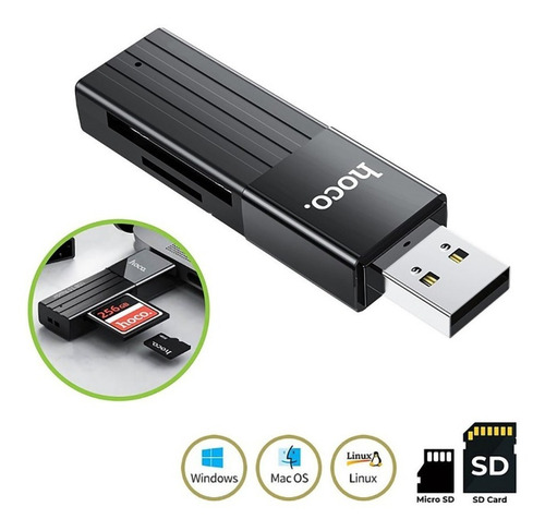 Lector De Memoria Hoco 3.0 - Soporta Hasta 2tb - 5gbps