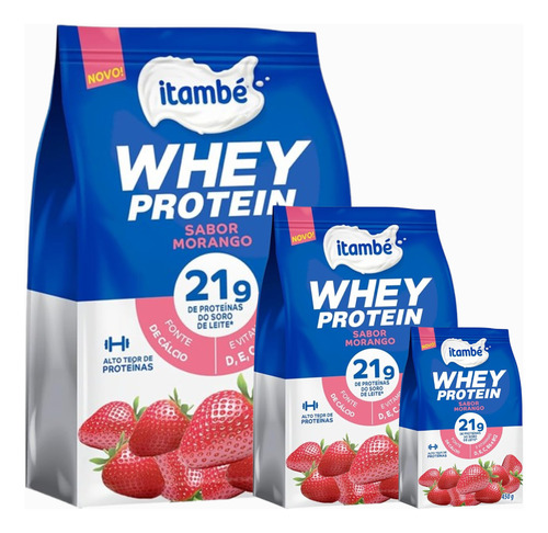 3 Unidade Whey Protein Itambé Suplemento Alimentar
