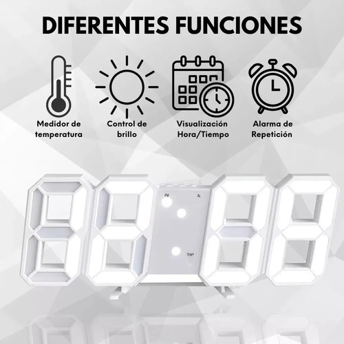 Relógio Digital De Design Moderno Relógio De Parede Led 3d B