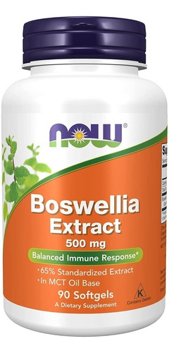 Boswellia Extract 500mg 90softgles, Now,