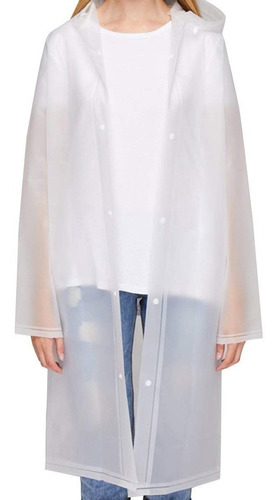 Chubasquero Eva Transparente For Mujer Ponchos De Lluvia Imp