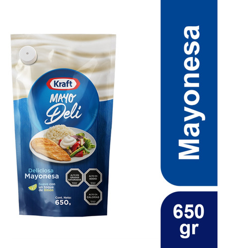 Mayonesa Kraft Mayodeli Doypack 650g