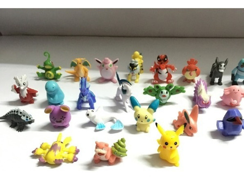10 Pokemon Mini Boneco Miniatura Go Pikachu Pronta Entrega!