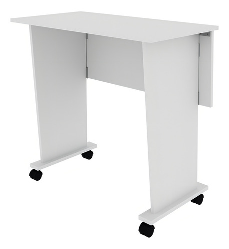 Mesa Com Rodizio Home Office Me4117 Mdp Branco - Gran Belo