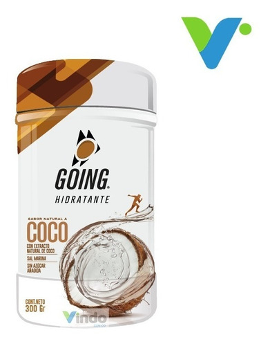 Going Hidrante En Polvo Sin Azúcar Sabor Coco 300gr 30 Serv