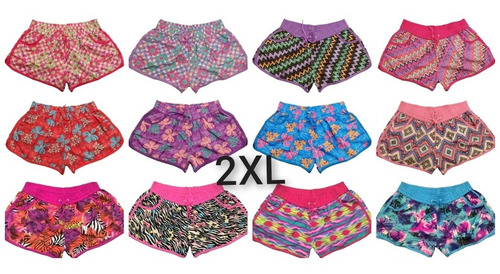Short Playero Mujer Short De Baño Mujer Verano Estampado