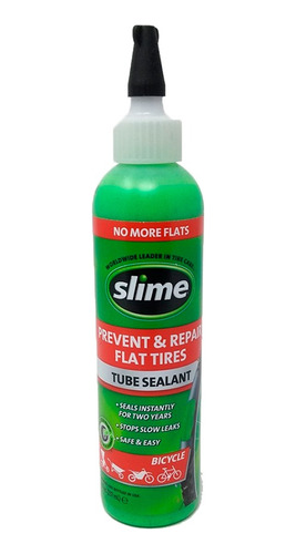 Slime Sellador 8 Oz (237ml)  Para Cámara Bici Moto Mtb Auto