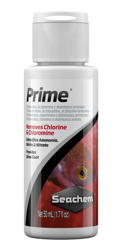 Prime 50ml Seachem - Anticloro E Condicionador Água Aquário