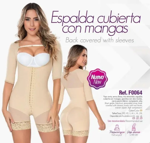 Faja Corta Con Cobertura En La Espalda - Ref. F0065 MyD