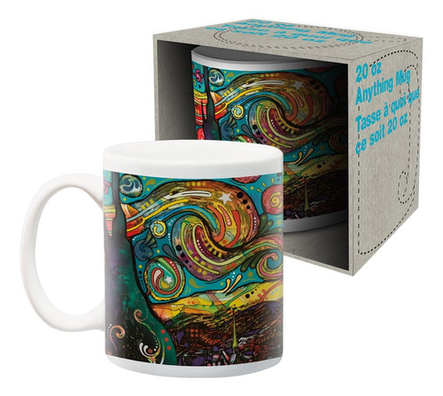 Aquarius Dean Russo Starry Taza De Cerámica En Caja De 20 Oz