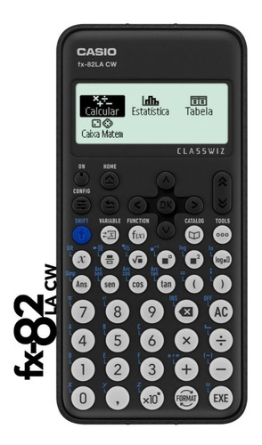 Calculadora Científica Com 300 Funções Casio Fx-82lacw Pt-br Cor Preto