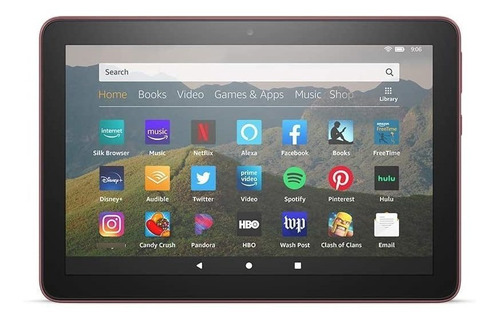 Imagen 1 de 7 de Tablet Amazon Fire Hd 8 Bordo 2gb 720p 32gb Gen 10 2020