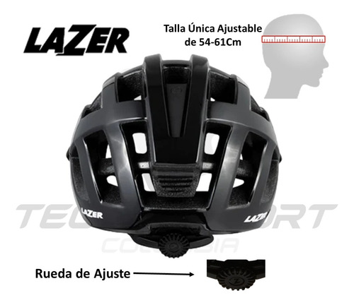 Casco Lazer Ciclismo Patinaje Ajustable Talla Unica