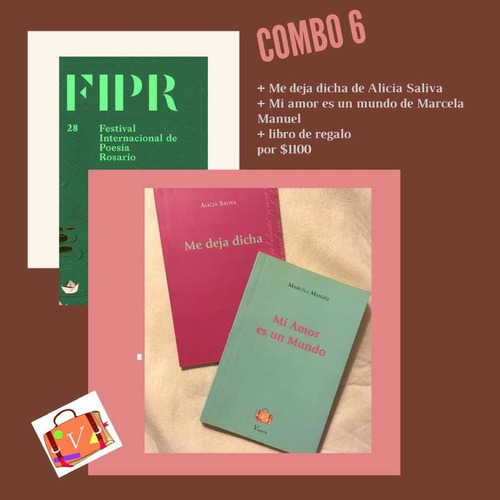 Combo 6 Libros Poesía Mi Amor Es Un Mundo / Me Deja Dicha