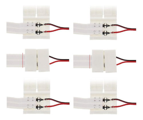 Kit 20 Conectores 2 Vias Fita Elétrica Conecta