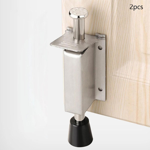 Tope De Puerta Telescópico Con Resorte Y Tornillos 14cm