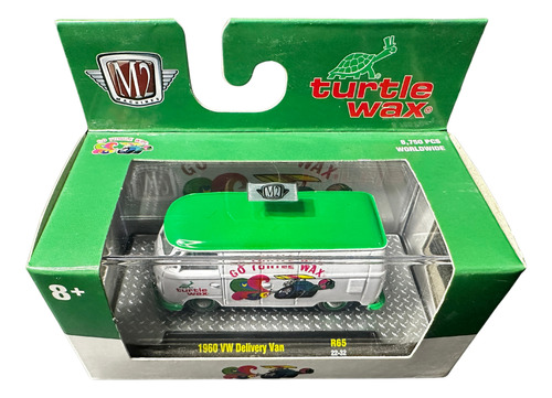 M2 Machines 1960 Volkswagen Delivery Van Turtle Wax Blanco