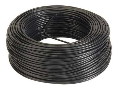 Rollo Cable Bajo Goma 2x2 Mm Negro - Tramo X 15 Metros