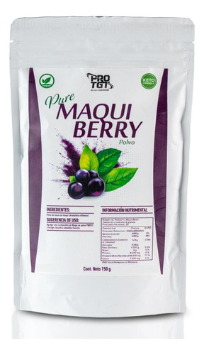 Maqui Berry En Polvo 150 Grs Puro Protgt Sabor NA