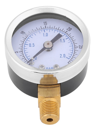 Medidor De Compresor De Aceite, 0-30 Psi, 0-2 Bar, Mini Dial