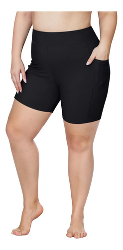 Attraco Pantalones Cortos De Natacion Para Mujer, Talla Gran