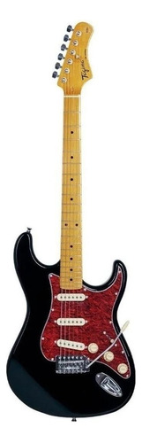 Guitarra eléctrica Tagima TW Series TG-530 stratocaster de tilo black con diapasón de arce