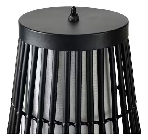 Lámpara De Piso Para Interior/exterior De 51 Pulgadas Estilo Estructura Negro