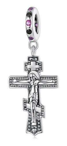 Charm Dije Plata 925 Cruz Crucifijo Cristo / Todojoyas