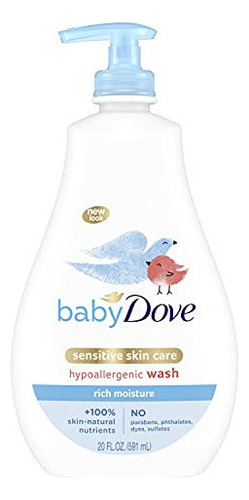 Jabon De Baño Bebe  Baby Dove Sensitive Skin Care Baby Wash