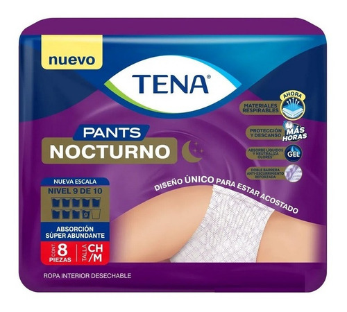 Pañal Tipo Calzón Tena Nocturno Talla M