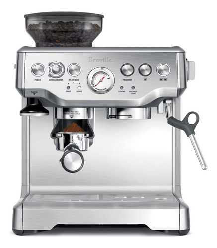 Maquina Cafetera Capuchino / Café Espress Breville Bes870 Color Brushed Stainless Steel 110v