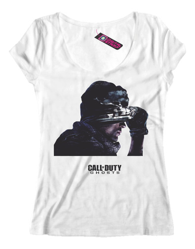 Remera Mujer Call Of Duty  Ghosts Ca75 Dtg Premium