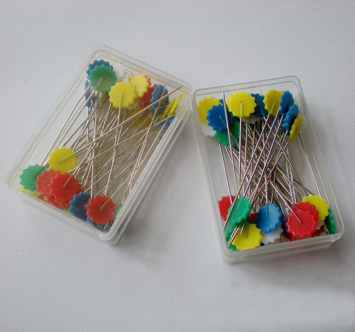50 Pcs Pinos De Costura Acessórios Patchwork Reto Pinos Flor