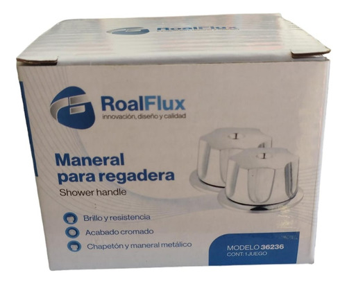 Juego De Manerales Para Regadera Color Plata Roalflux 36236
